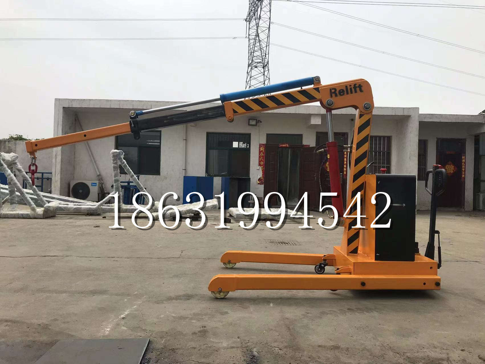 古冶区久征定做3吨三轮随车吊 农用园林绿化移树吊 平板工程用小吊机